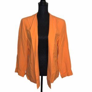 Coldwater Creek Orange Silk Jacket